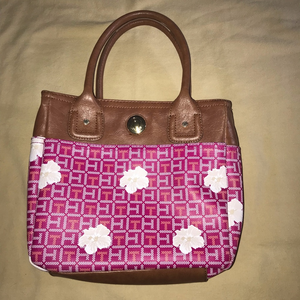 Tommy Hilfiger Pink floral small tote Handbag
